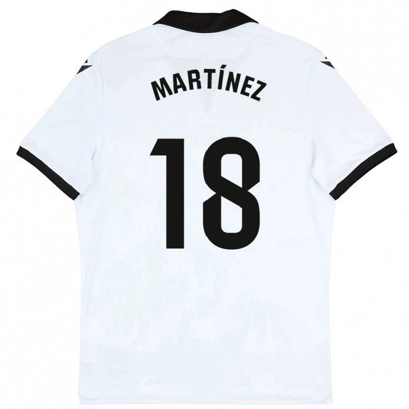 Danxen Män Brais Martínez #18 Vit Svart Hemmatröja Matchtröjor 2025/26 Tröjor T-Tröja