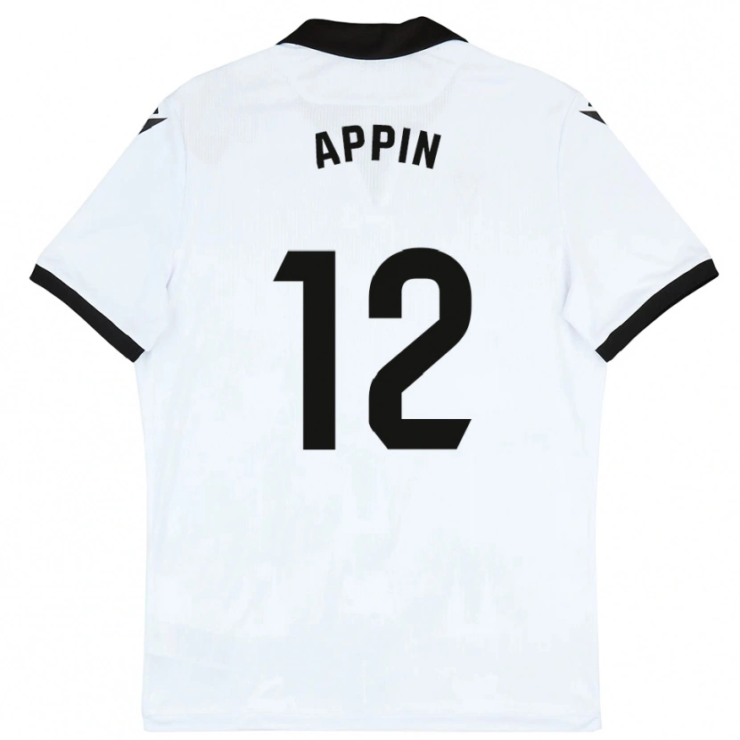 Danxen Män Kévin Appin #12 Vit Svart Hemmatröja Matchtröjor 2025/26 Tröjor T-Tröja