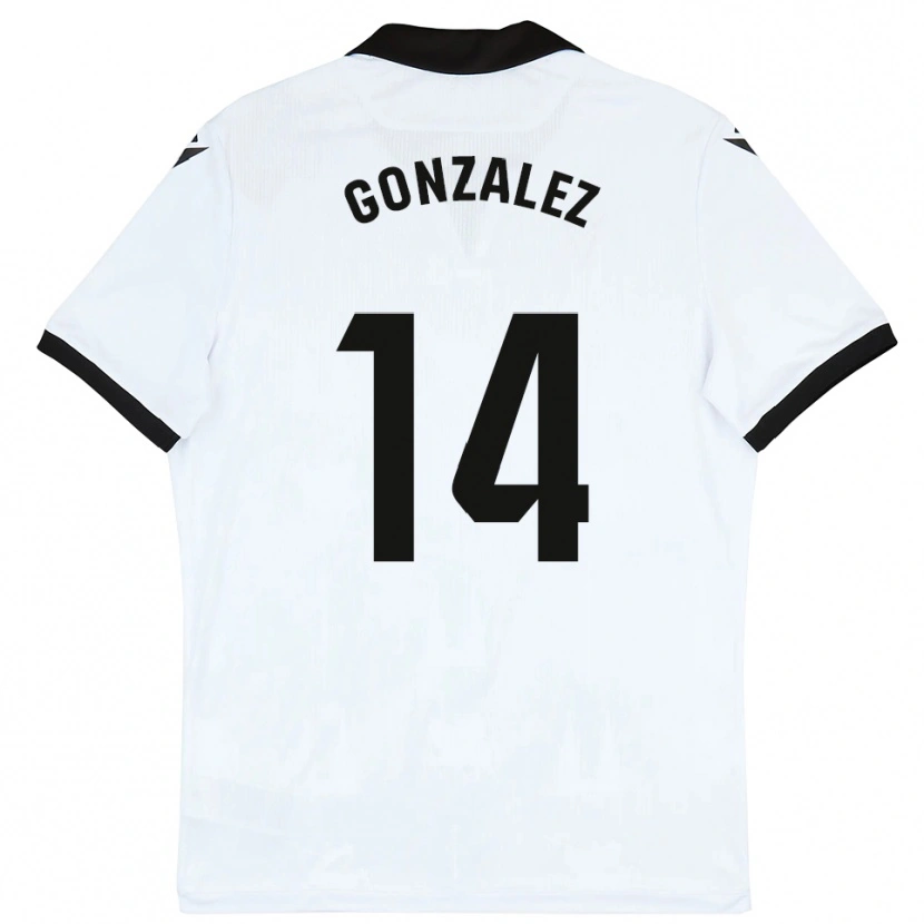 Danxen Män David González #14 Vit Svart Hemmatröja Matchtröjor 2025/26 Tröjor T-Tröja
