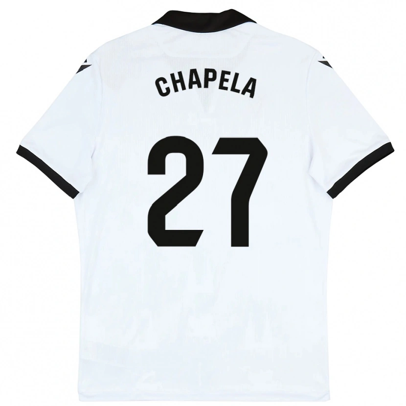 Danxen Män Iván Chapela #27 Vit Svart Hemmatröja Matchtröjor 2025/26 Tröjor T-Tröja