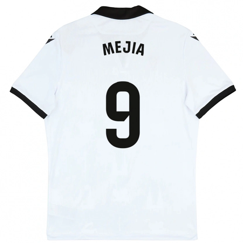 Danxen Män Mateo Mejía #9 Vit Svart Hemmatröja Matchtröjor 2025/26 Tröjor T-Tröja