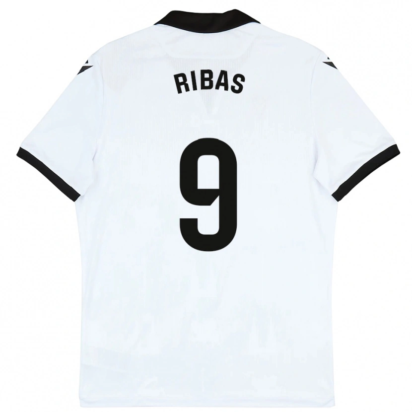Danxen Män Irian Ribas #9 Vit Svart Hemmatröja Matchtröjor 2025/26 Tröjor T-Tröja