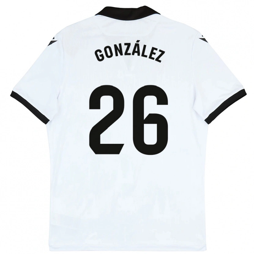 Danxen Män Diego González #26 Vit Svart Hemmatröja Matchtröjor 2025/26 Tröjor T-Tröja