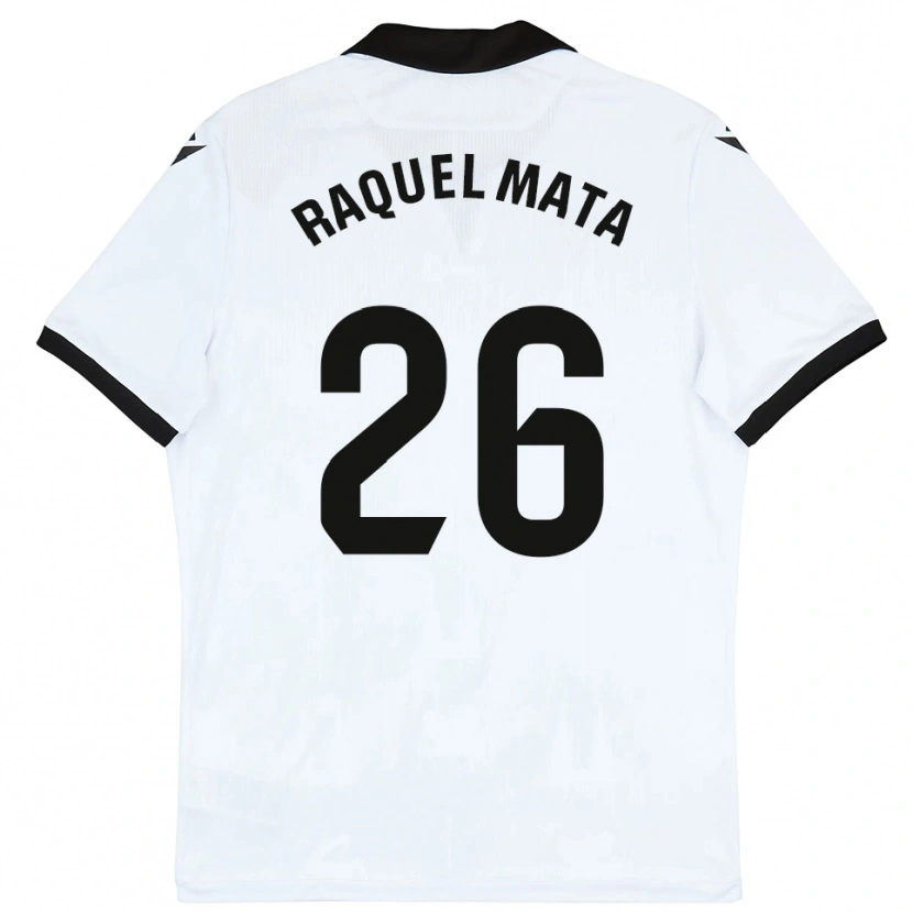 Danxen Män Raquel Mata #26 Vit Svart Hemmatröja Matchtröjor 2025/26 Tröjor T-Tröja
