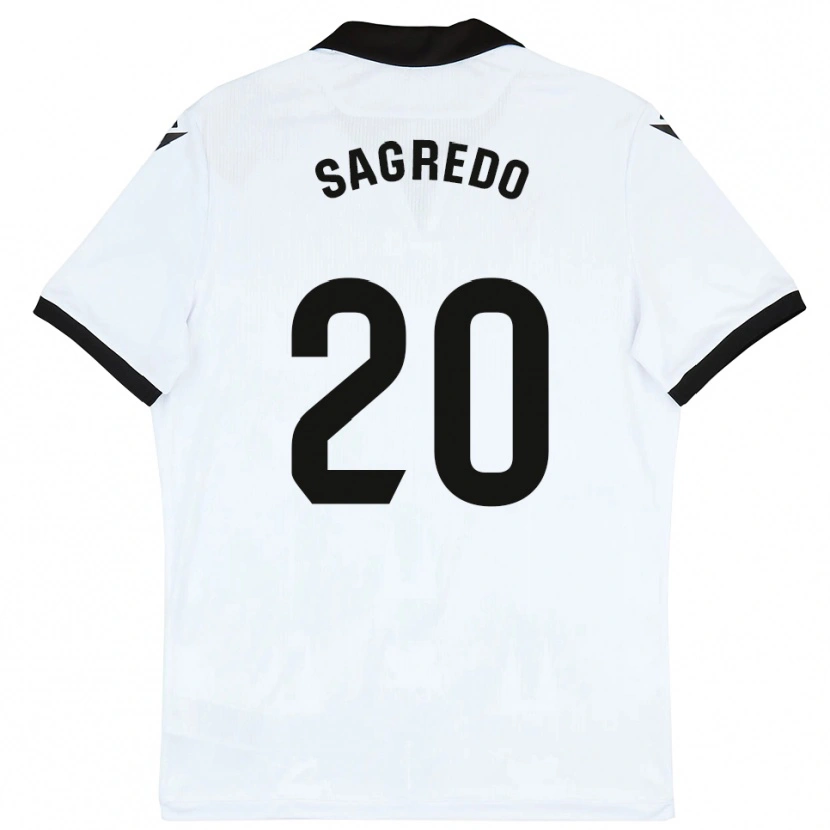 Danxen Män Pablo Sagredo #20 Vit Svart Hemmatröja Matchtröjor 2025/26 Tröjor T-Tröja