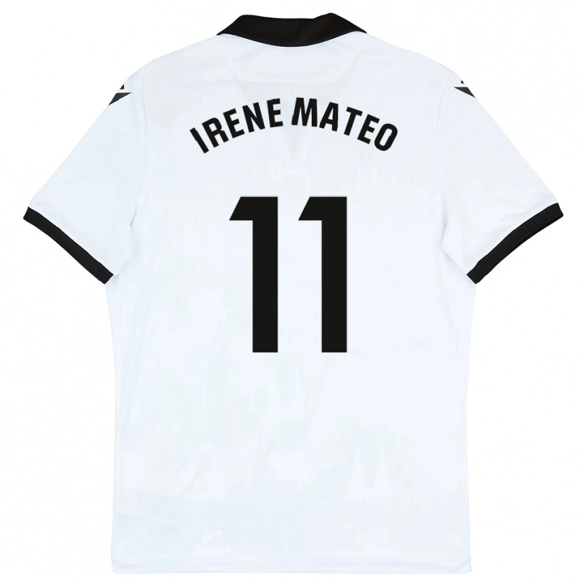 Danxen Män Irene Mateo #11 Vit Svart Hemmatröja Matchtröjor 2025/26 Tröjor T-Tröja