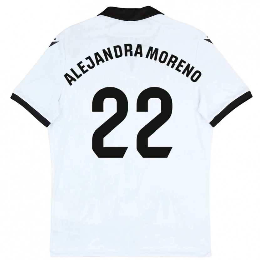 Danxen Män Alejandra Moreno #22 Vit Svart Hemmatröja Matchtröjor 2025/26 Tröjor T-Tröja
