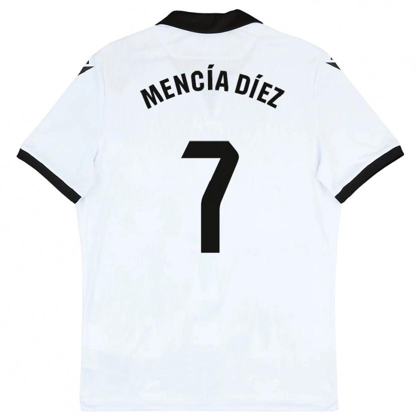 Danxen Män Mencía Díez #7 Vit Svart Hemmatröja Matchtröjor 2025/26 Tröjor T-Tröja