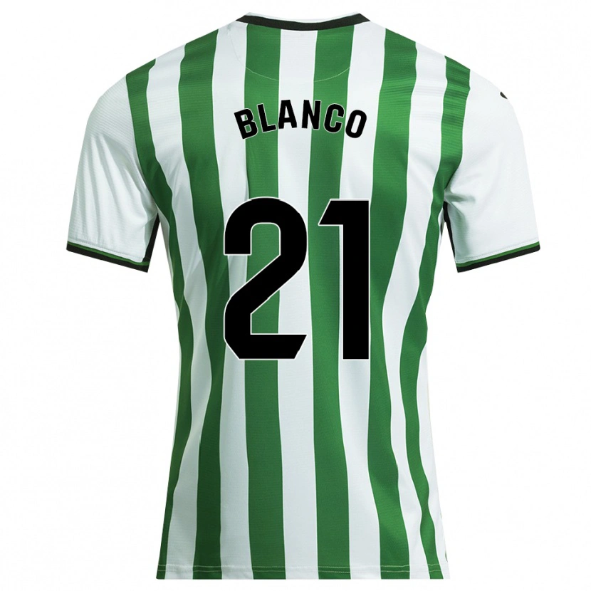 Danxen Män Víctor Blanco #21 Vit Grön Hemmatröja Matchtröjor 2025/26 Tröjor T-Tröja