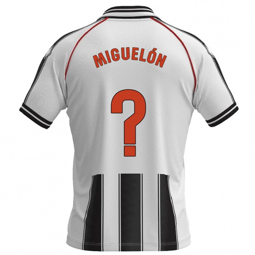 Danxen Män Miguelón #0 Vit Svart Hemmatröja Matchtröjor 2025/26 Tröjor T-Tröja