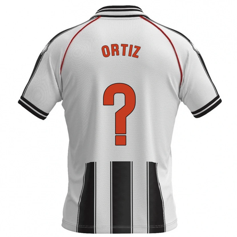 Danxen Män Pablo Ortiz #0 Vit Svart Hemmatröja Matchtröjor 2025/26 Tröjor T-Tröja