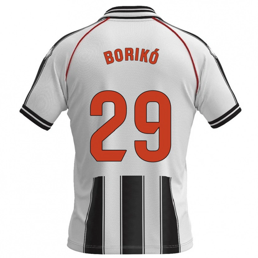 Danxen Män Santi Borikó #29 Vit Svart Hemmatröja Matchtröjor 2025/26 Tröjor T-Tröja