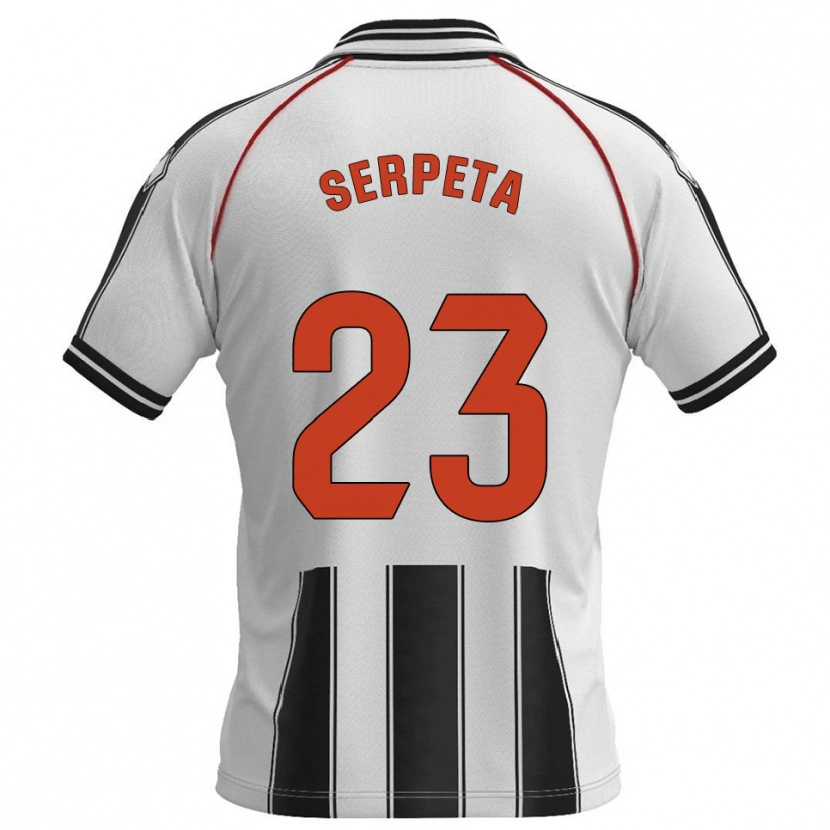 Danxen Män Serpeta #23 Vit Svart Hemmatröja Matchtröjor 2025/26 Tröjor T-Tröja