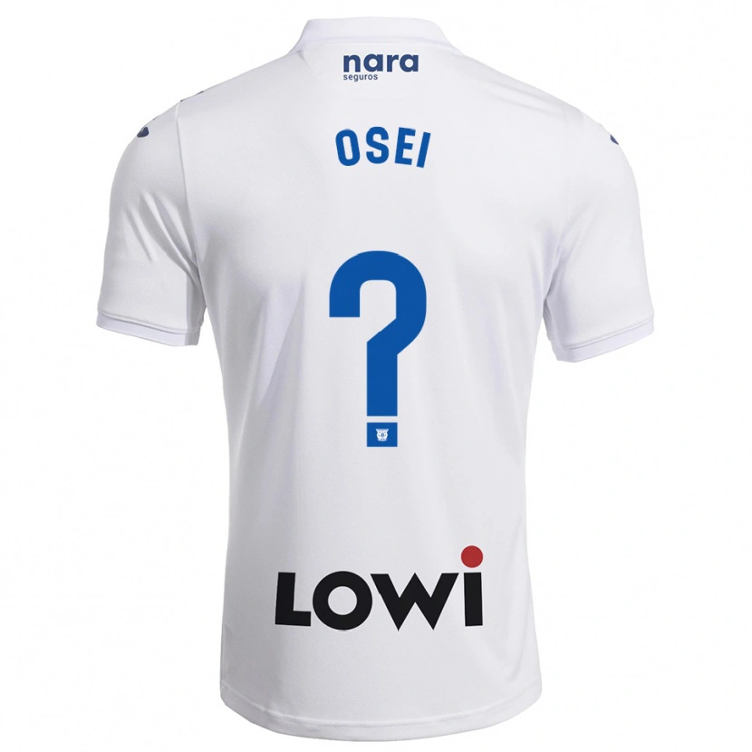 Danxen Män David Osei #0 Vit Marinblå Hemmatröja Matchtröjor 2025/26 Tröjor T-Tröja