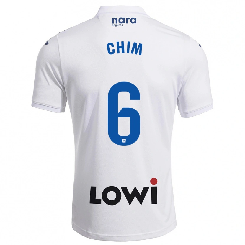 Danxen Män Adrian Chim #6 Vit Marinblå Hemmatröja Matchtröjor 2025/26 Tröjor T-Tröja
