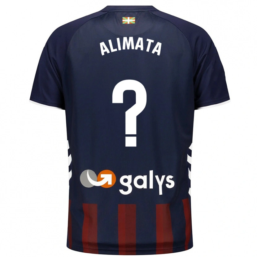 Danxen Män Alimata Belem #0 Marinblå Röd Hemmatröja Matchtröjor 2025/26 Tröjor T-Tröja