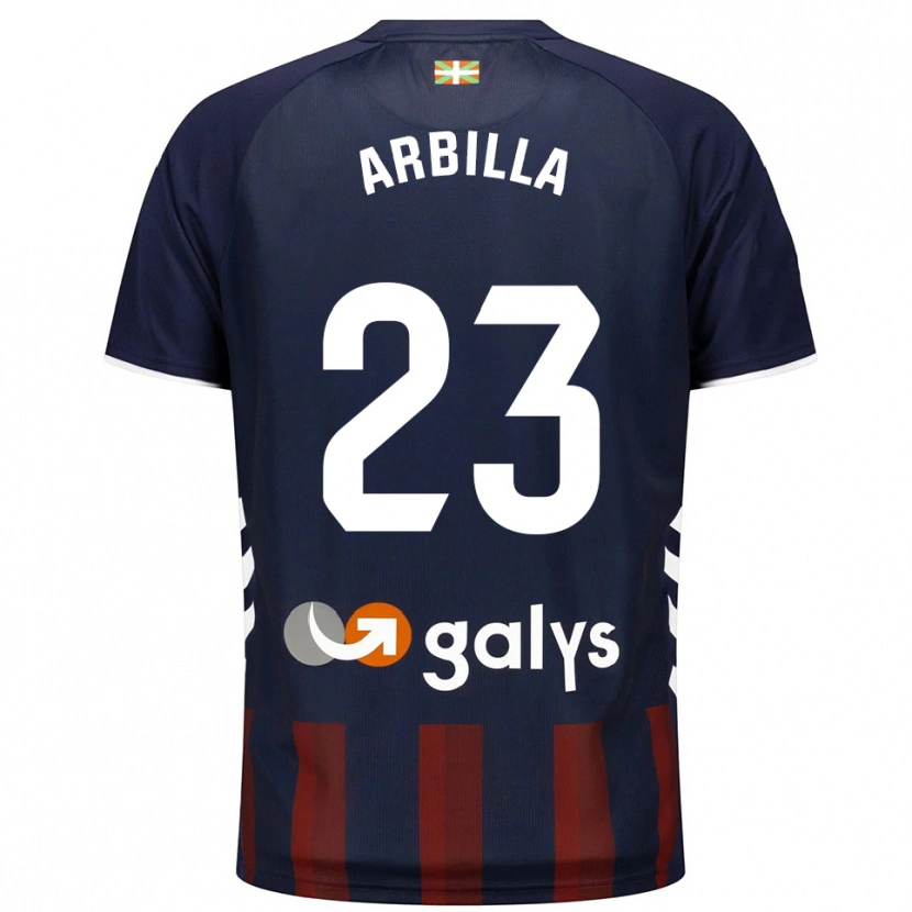 Danxen Män Anaitz Arbilla #23 Marinblå Röd Hemmatröja Matchtröjor 2025/26 Tröjor T-Tröja
