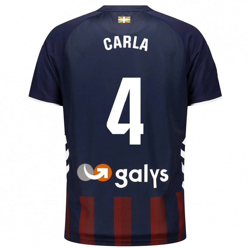Danxen Män Carla Andrés Abad #4 Marinblå Röd Hemmatröja Matchtröjor 2025/26 Tröjor T-Tröja
