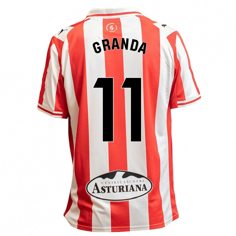 Danxen Män Lucía Granda Ibañez #11 Vit Röd Hemmatröja Matchtröjor 2025/26 Tröjor T-Tröja