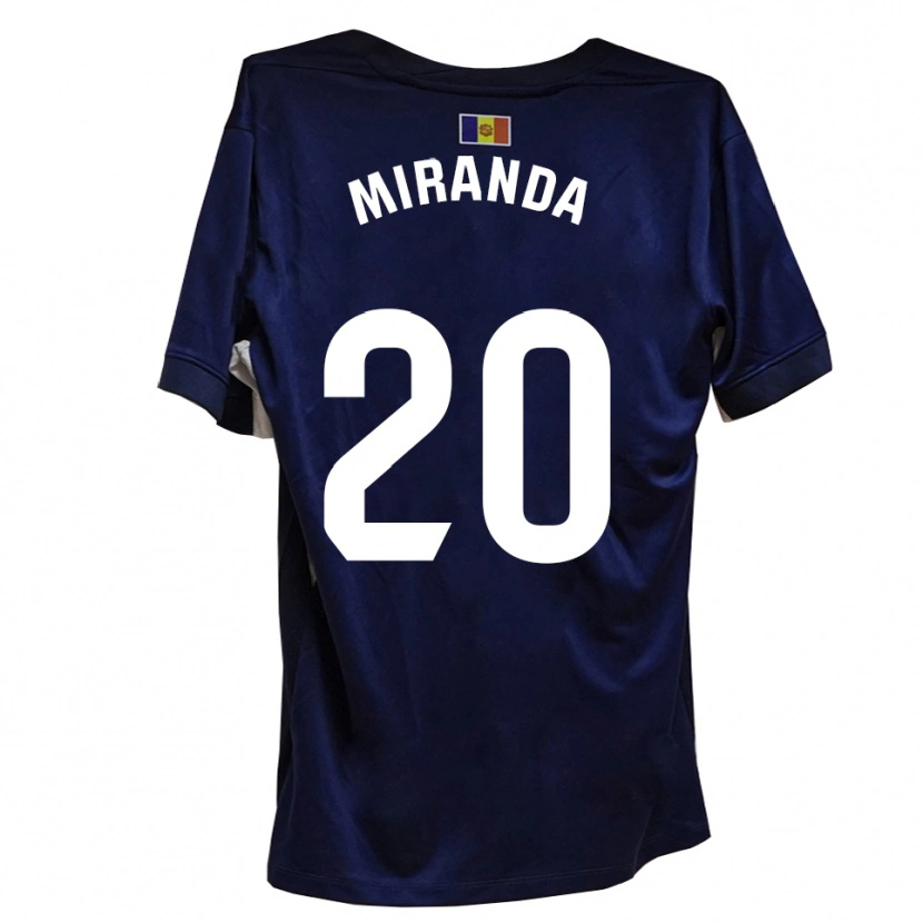 Danxen Män Pau Miranda #20 Marinblått Vitt Hemmatröja Matchtröjor 2025/26 Tröjor T-Tröja