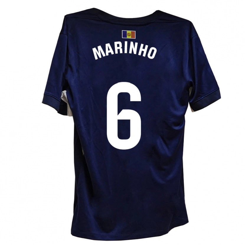 Danxen Män Tozé Marinho #6 Marinblått Vitt Hemmatröja Matchtröjor 2025/26 Tröjor T-Tröja