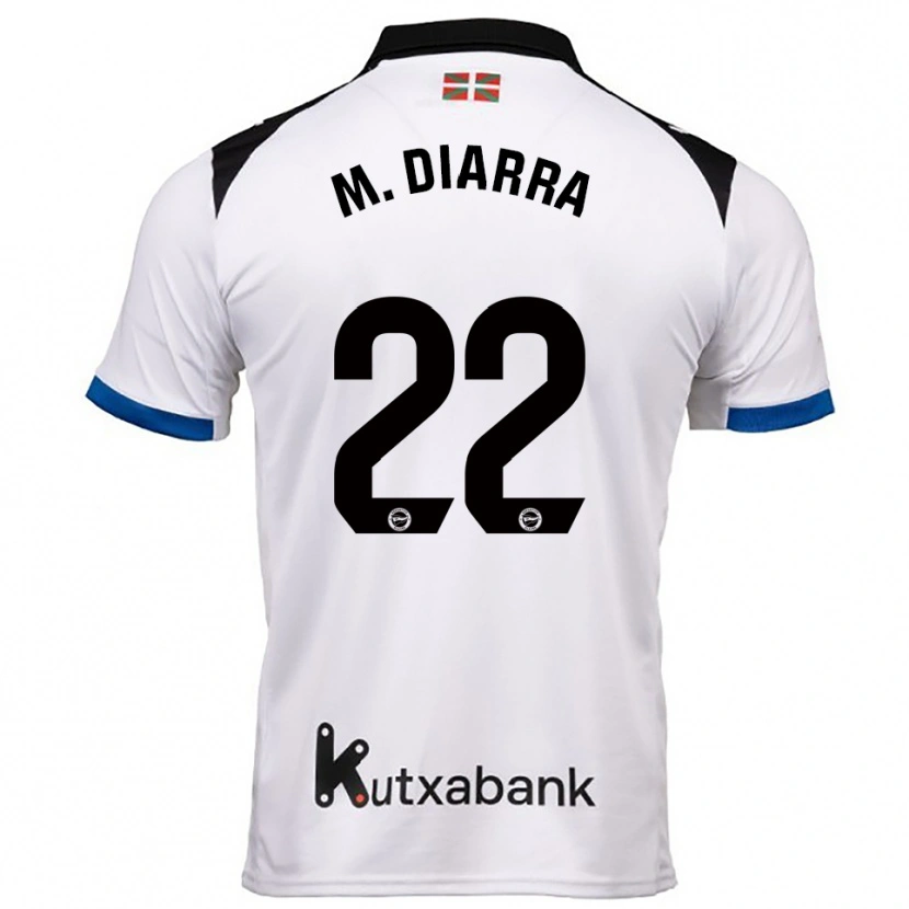 Danxen Män Moussa Diarra #22 Vit Blå Bortatröja Matchtröjor 2025/26 Tröjor T-Tröja