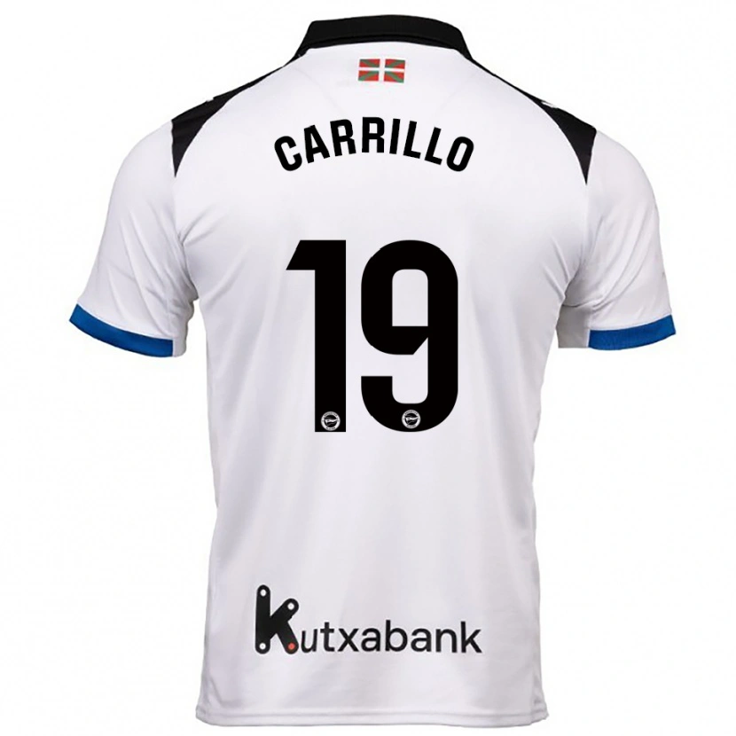 Danxen Män Sara Carrillo #19 Vit Blå Bortatröja Matchtröjor 2025/26 Tröjor T-Tröja