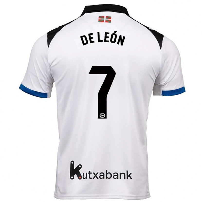 Danxen Män José De León #7 Vit Blå Bortatröja Matchtröjor 2025/26 Tröjor T-Tröja