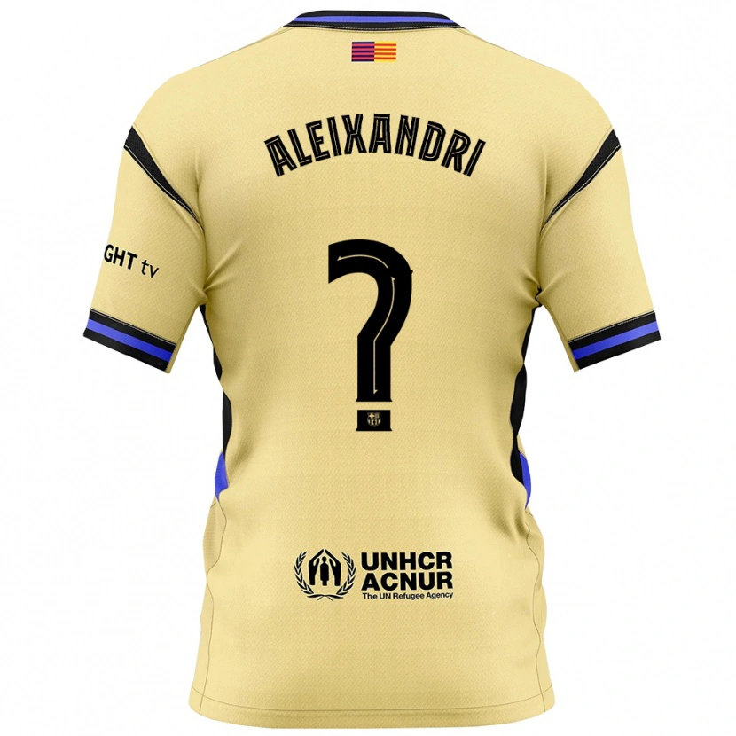 Danxen Män Laia Aleixandri López #0 Gul Svart Bortatröja Matchtröjor 2025/26 Tröjor T-Tröja