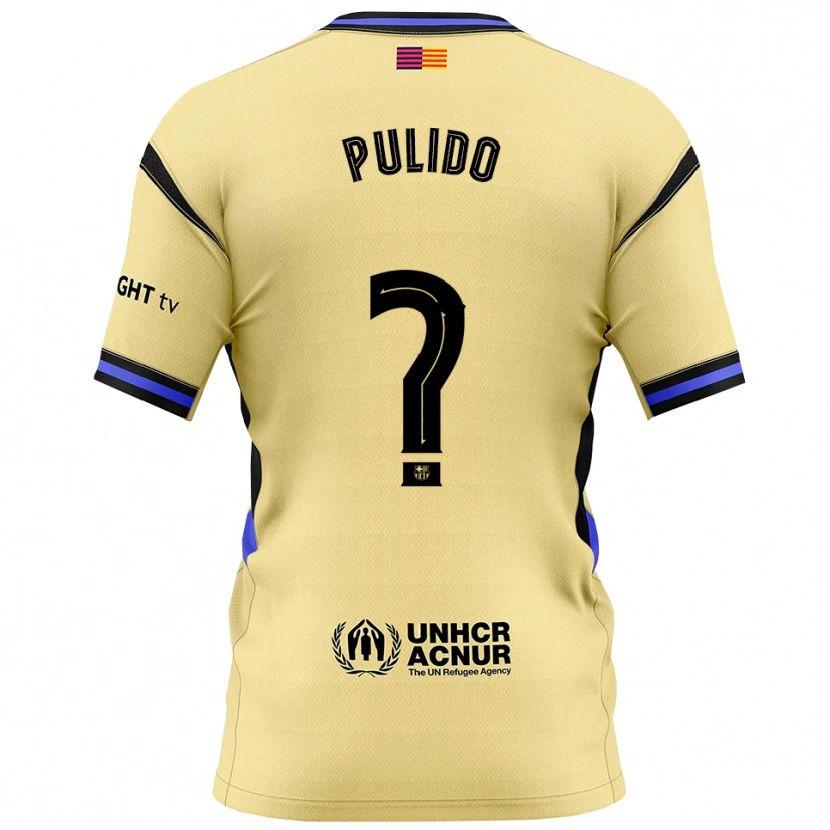 Danxen Män Ricard Pulido #0 Gul Svart Bortatröja Matchtröjor 2025/26 Tröjor T-Tröja