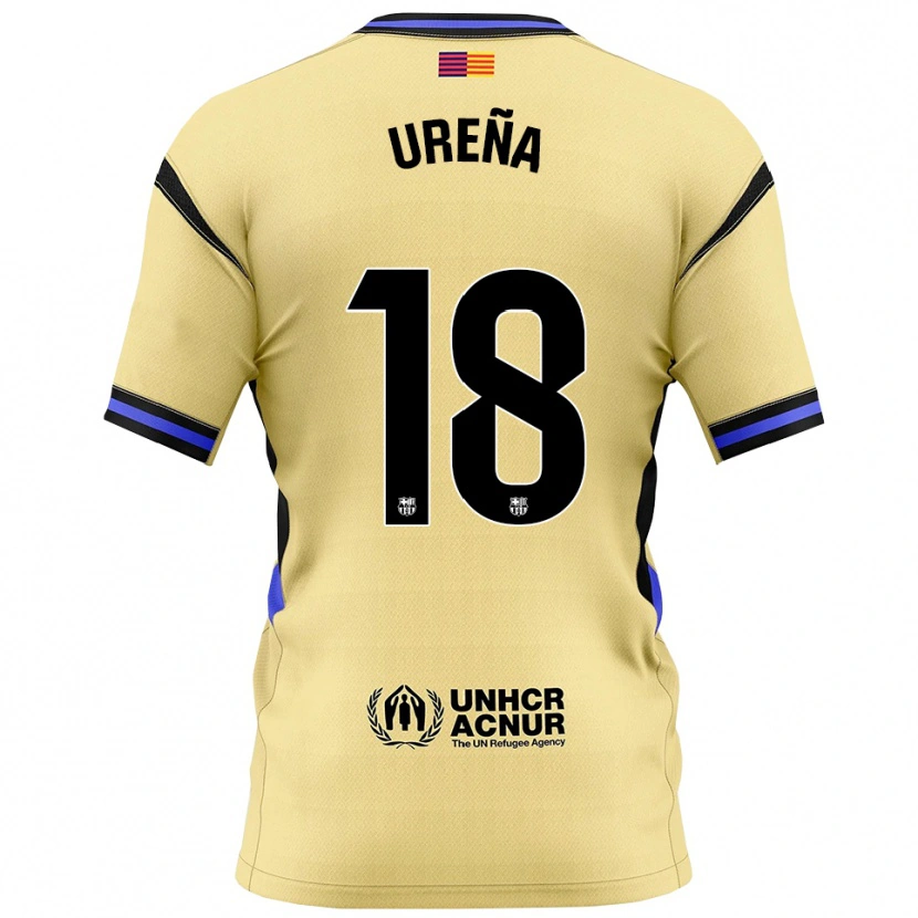 Danxen Män Óscar Ureña #18 Gul Svart Bortatröja Matchtröjor 2025/26 Tröjor T-Tröja