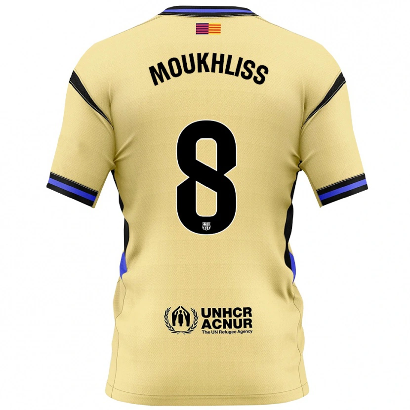 Danxen Män Moha Moukhliss #8 Gul Svart Bortatröja Matchtröjor 2025/26 Tröjor T-Tröja