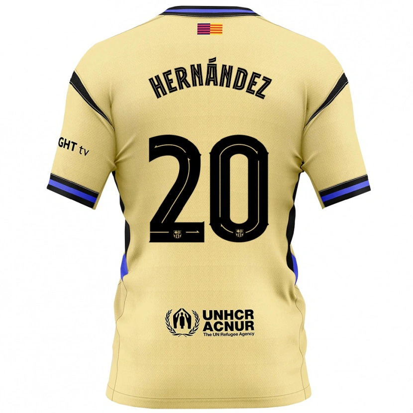 Danxen Män Unai Hernández #20 Gul Svart Bortatröja Matchtröjor 2025/26 Tröjor T-Tröja