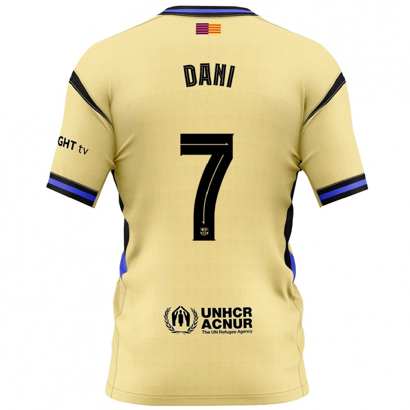 Danxen Män Dani Rodríguez #7 Gul Svart Bortatröja Matchtröjor 2025/26 Tröjor T-Tröja