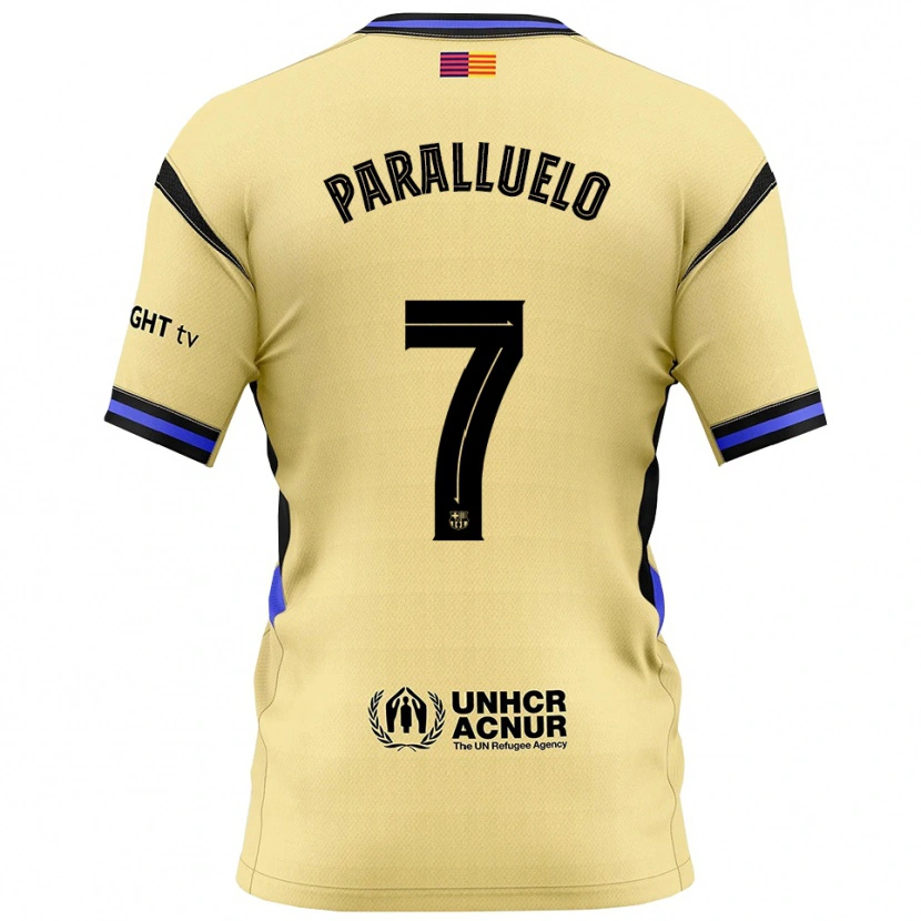 Danxen Män Salma Paralluelo #7 Gul Svart Bortatröja Matchtröjor 2025/26 Tröjor T-Tröja