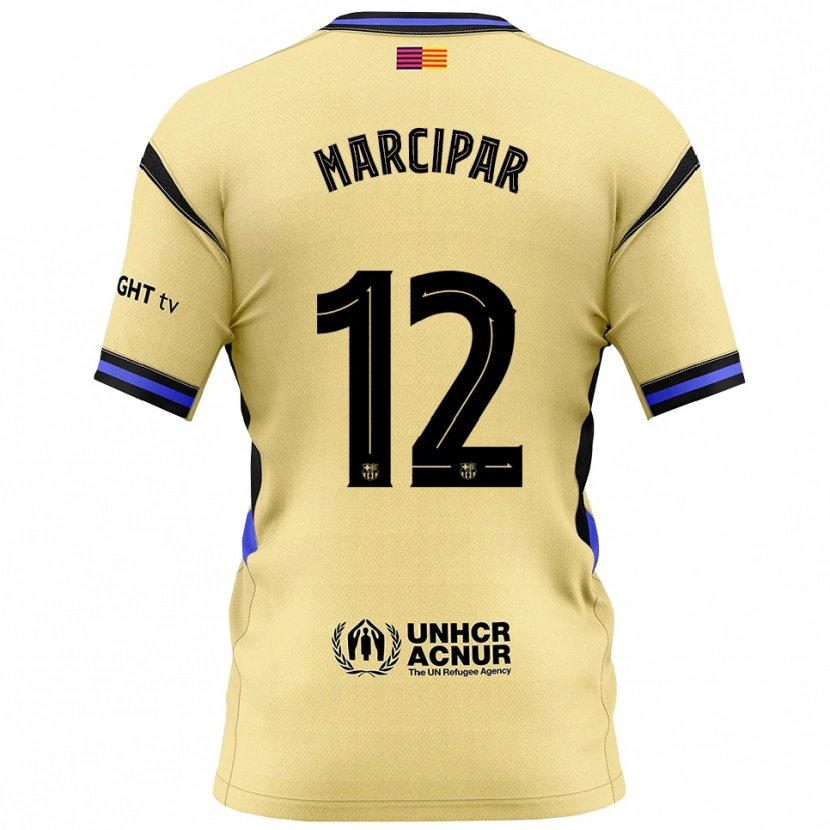 Danxen Män Nico Marcipar #12 Gul Svart Bortatröja Matchtröjor 2025/26 Tröjor T-Tröja