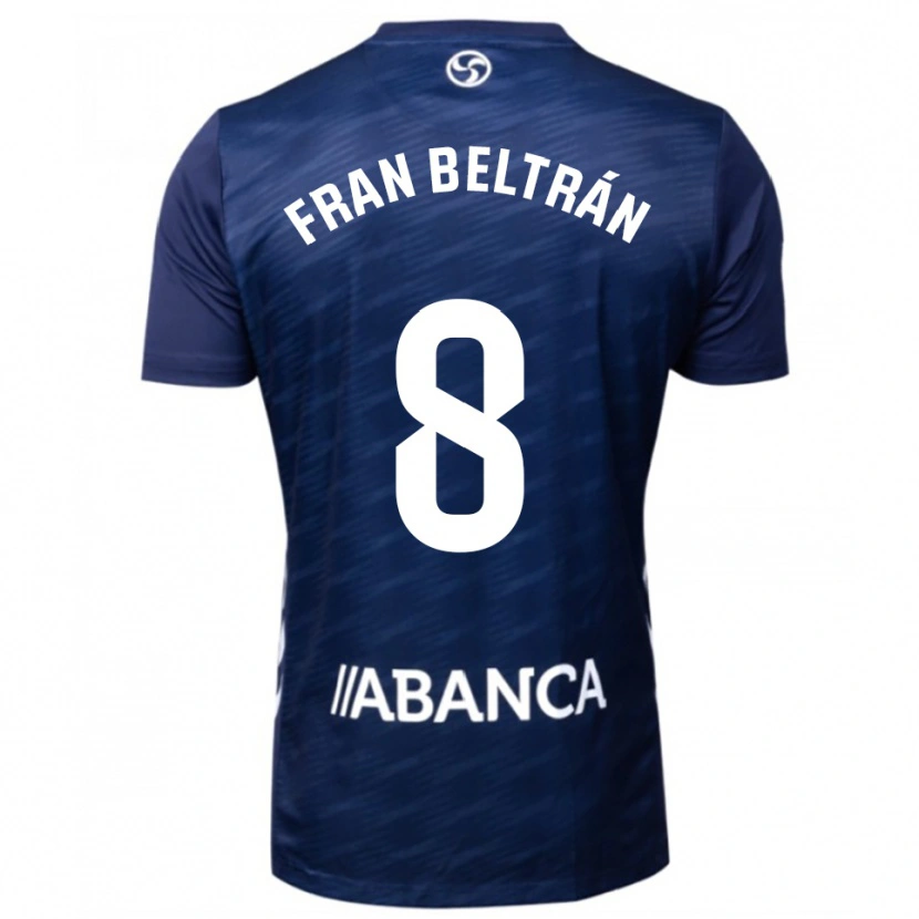 Danxen Män Fran Beltrán #8 Marinblå Vit Bortatröja Matchtröjor 2025/26 Tröjor T-Tröja