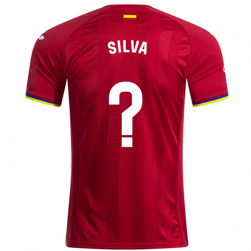Danxen Män Jonathan Silva #0 Röd Gul Blå Bortatröja Matchtröjor 2025/26 Tröjor T-Tröja