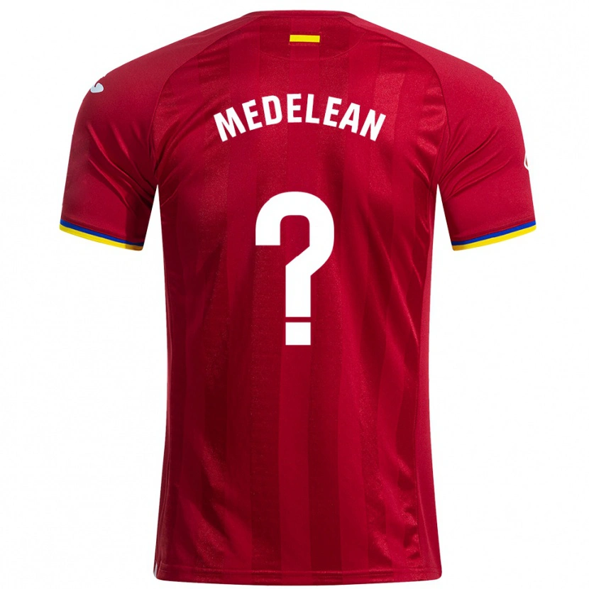 Danxen Män Valentin Medelean #0 Röd Gul Blå Bortatröja Matchtröjor 2025/26 Tröjor T-Tröja
