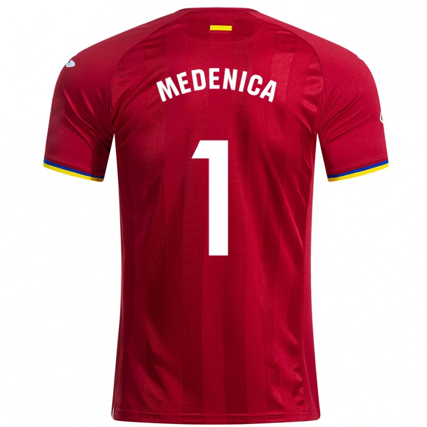Danxen Män Djordjije Medenica #1 Röd Gul Blå Bortatröja Matchtröjor 2025/26 Tröjor T-Tröja