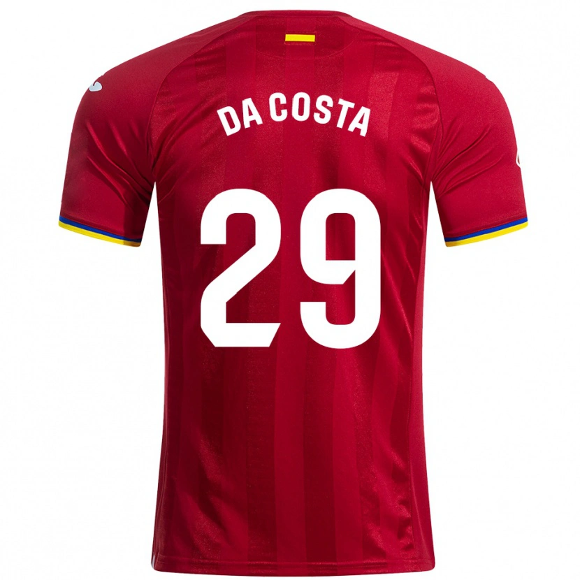 Danxen Män Coba Da Costa #29 Röd Gul Blå Bortatröja Matchtröjor 2025/26 Tröjor T-Tröja