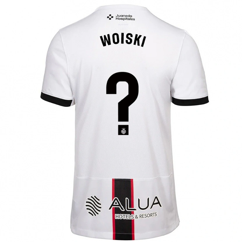 Danxen Män Alex Woiski #0 Vit Svart Bortatröja Matchtröjor 2025/26 Tröjor T-Tröja