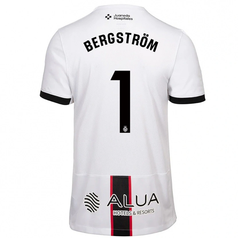 Danxen Män Lucas Bergström #1 Vit Svart Bortatröja Matchtröjor 2025/26 Tröjor T-Tröja