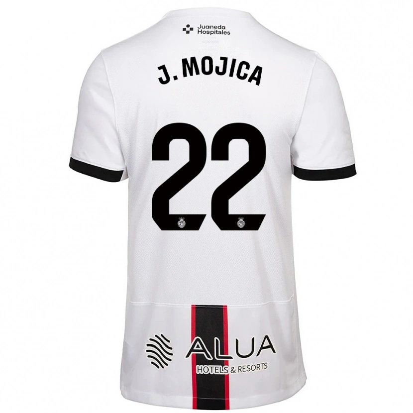 Danxen Män Johan Mojica #22 Vit Svart Bortatröja Matchtröjor 2025/26 Tröjor T-Tröja