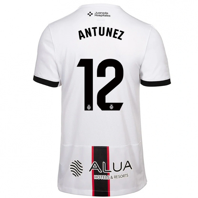 Danxen Män Yahir Antúnez #12 Vit Svart Bortatröja Matchtröjor 2025/26 Tröjor T-Tröja