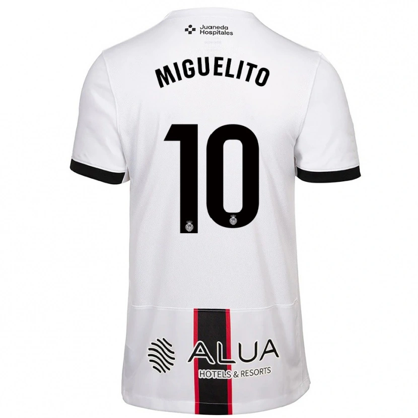 Danxen Män Miguelito #10 Vit Svart Bortatröja Matchtröjor 2025/26 Tröjor T-Tröja