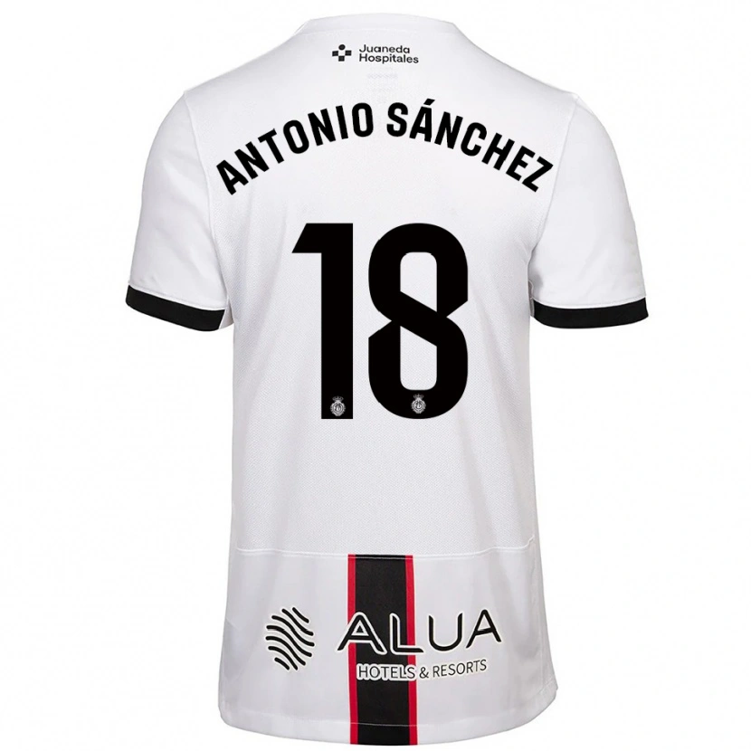 Danxen Män Antonio Sánchez #18 Vit Svart Bortatröja Matchtröjor 2025/26 Tröjor T-Tröja