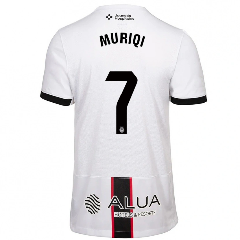 Danxen Män Vedat Muriqi #7 Vit Svart Bortatröja Matchtröjor 2025/26 Tröjor T-Tröja