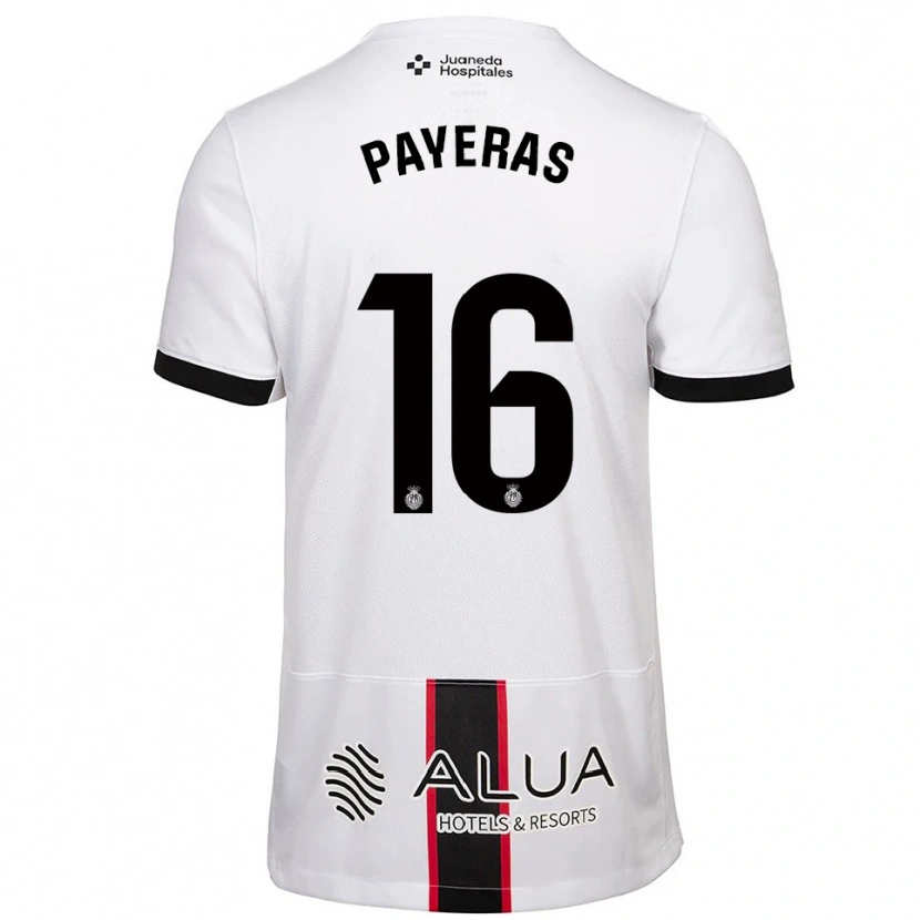 Danxen Män Martí Payeras #16 Vit Svart Bortatröja Matchtröjor 2025/26 Tröjor T-Tröja