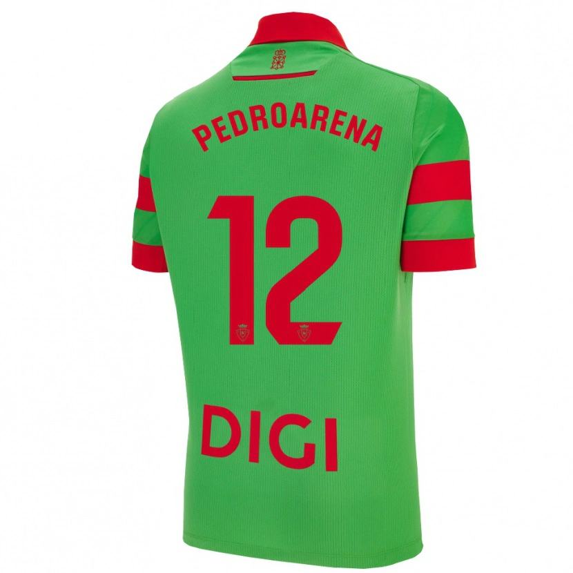Danxen Män Martin Pedroarena #12 Grön Röd Bortatröja Matchtröjor 2025/26 Tröjor T-Tröja